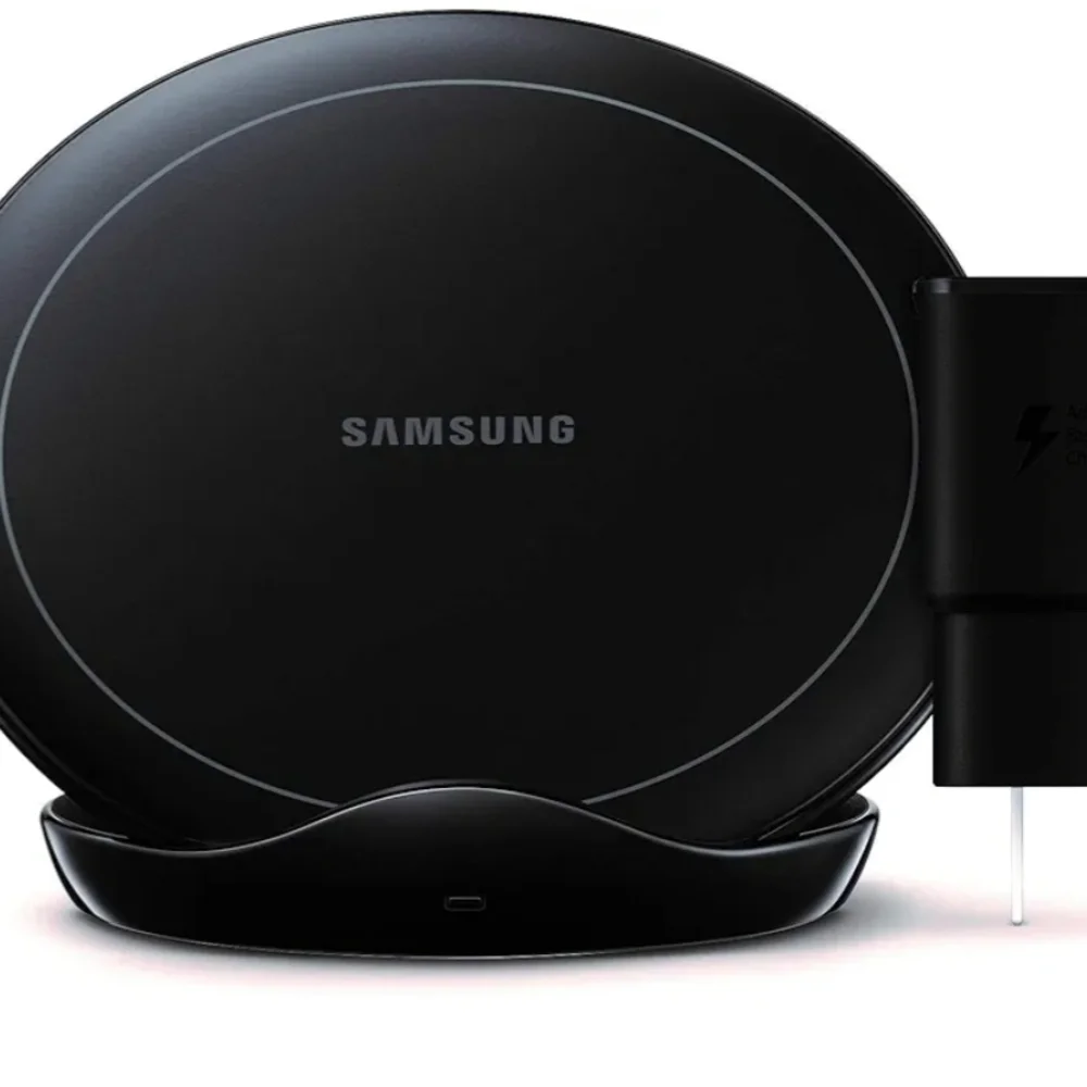 Samsung Black Wireless Charging Stand with Fan Cooling